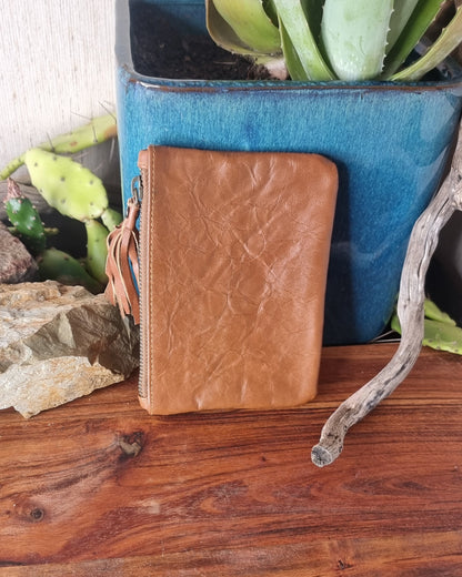 Morijorca Rustic Brown Leather Clutch
