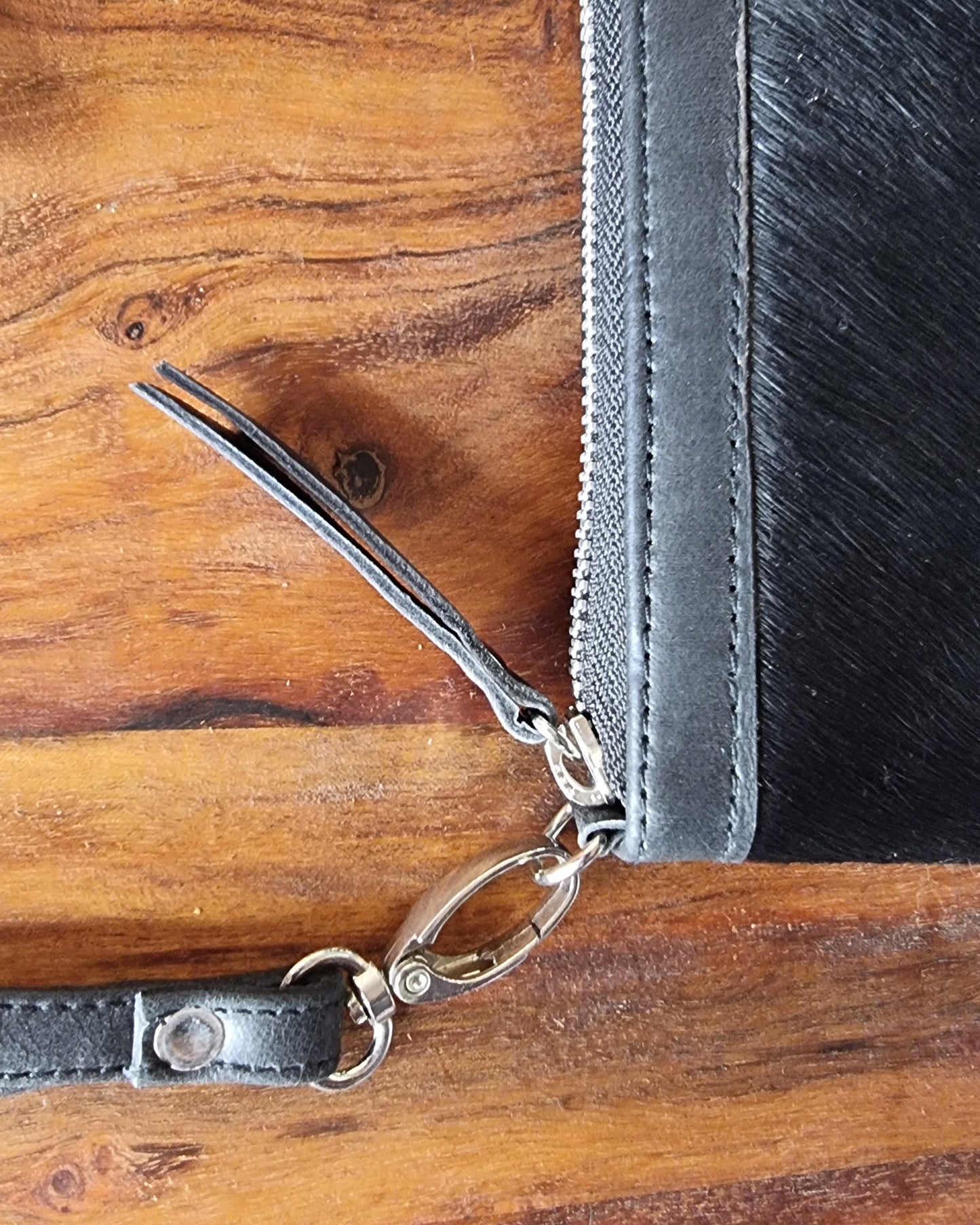 Morijorca Black & White Cowhide Leather Wallet
