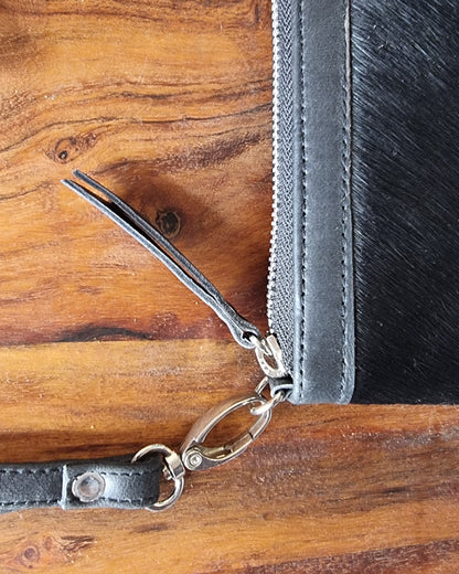 Morijorca Black & White Cowhide Leather Wallet