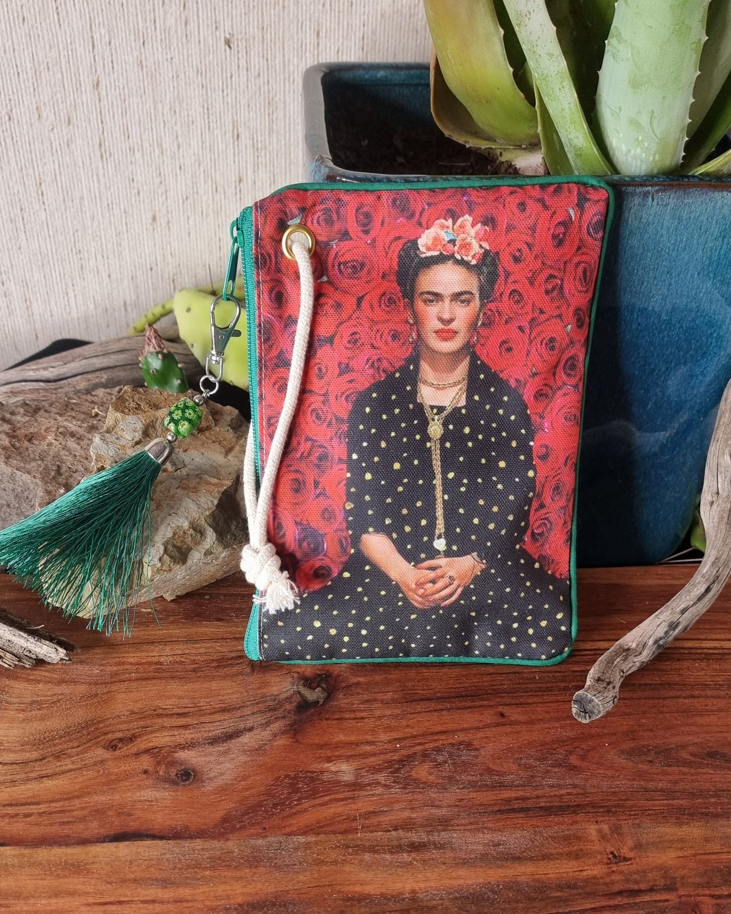 Morijorca Frida-Inspired Canvas Pouch