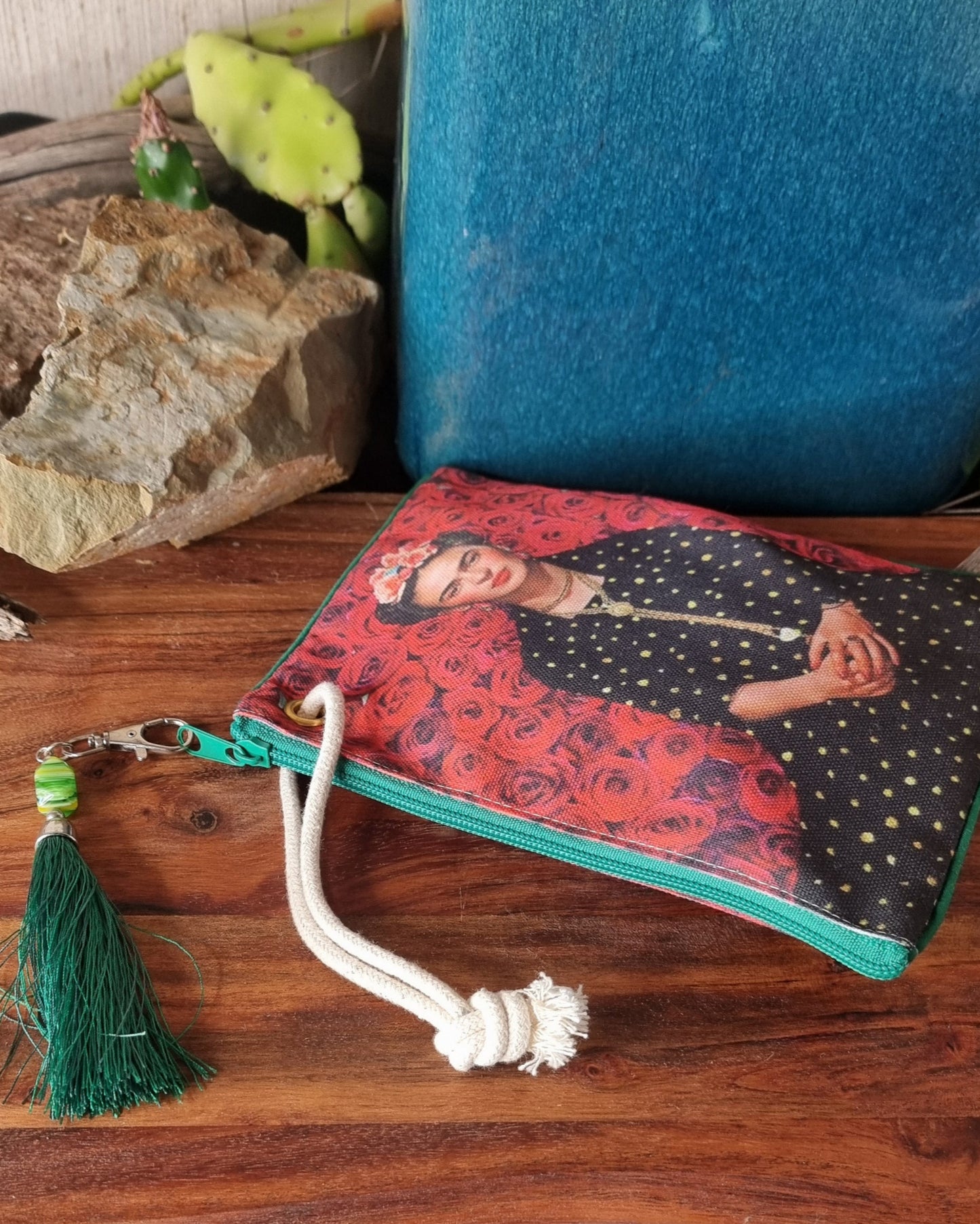 Morijorca Frida-Inspired Canvas Pouch