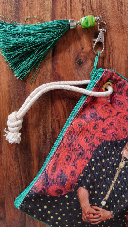 Morijorca Frida-Inspired Canvas Pouch