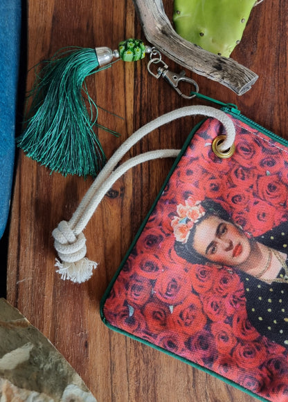 Morijorca Frida-Inspired Canvas Pouch
