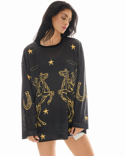 Cowboy Long Sleeve Football Jersey