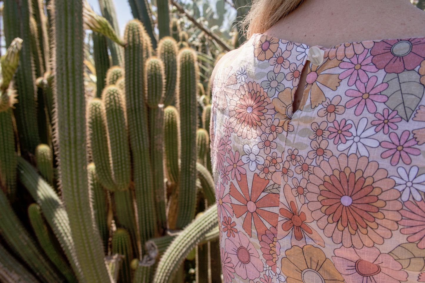 Morijorca pink flower shift dress
