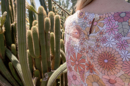 Morijorca pink flower shift dress