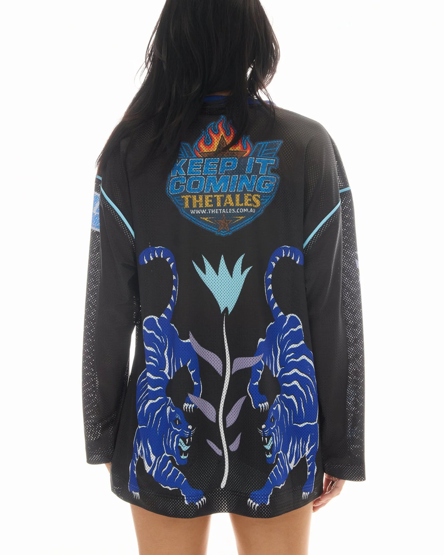 Crouching Tiger Long Sleeve Football Jersey