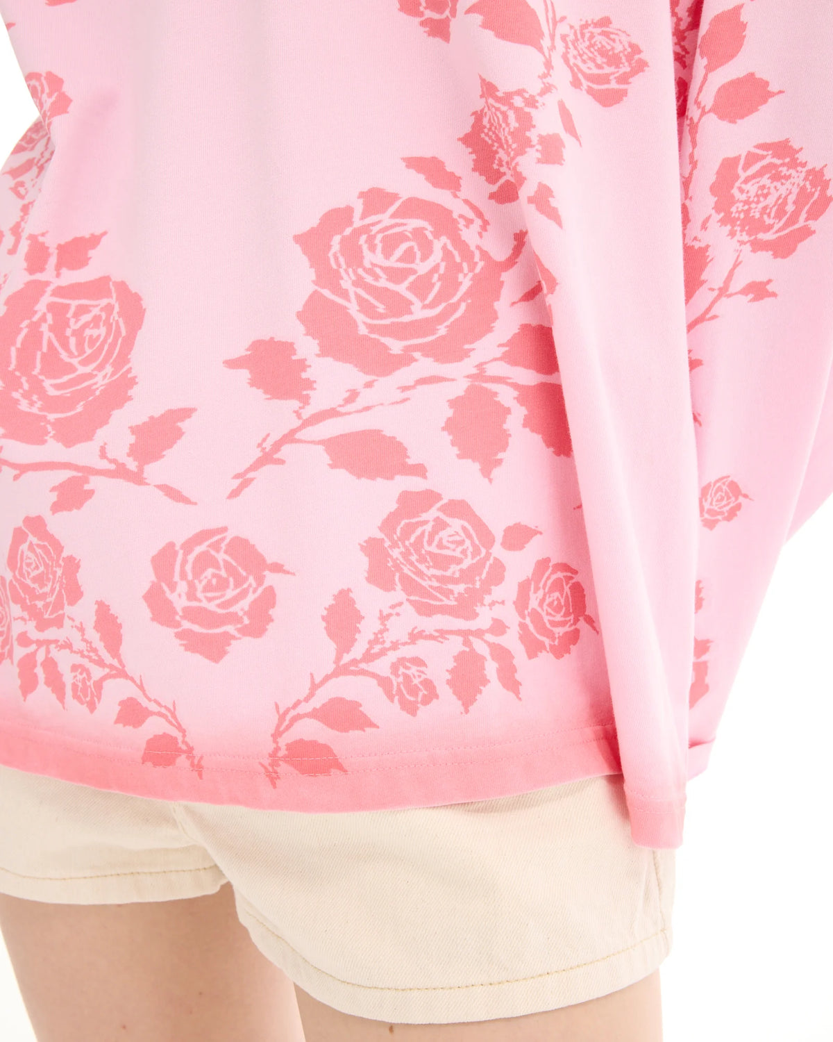 Distorted Rose Long Sleeve Tee