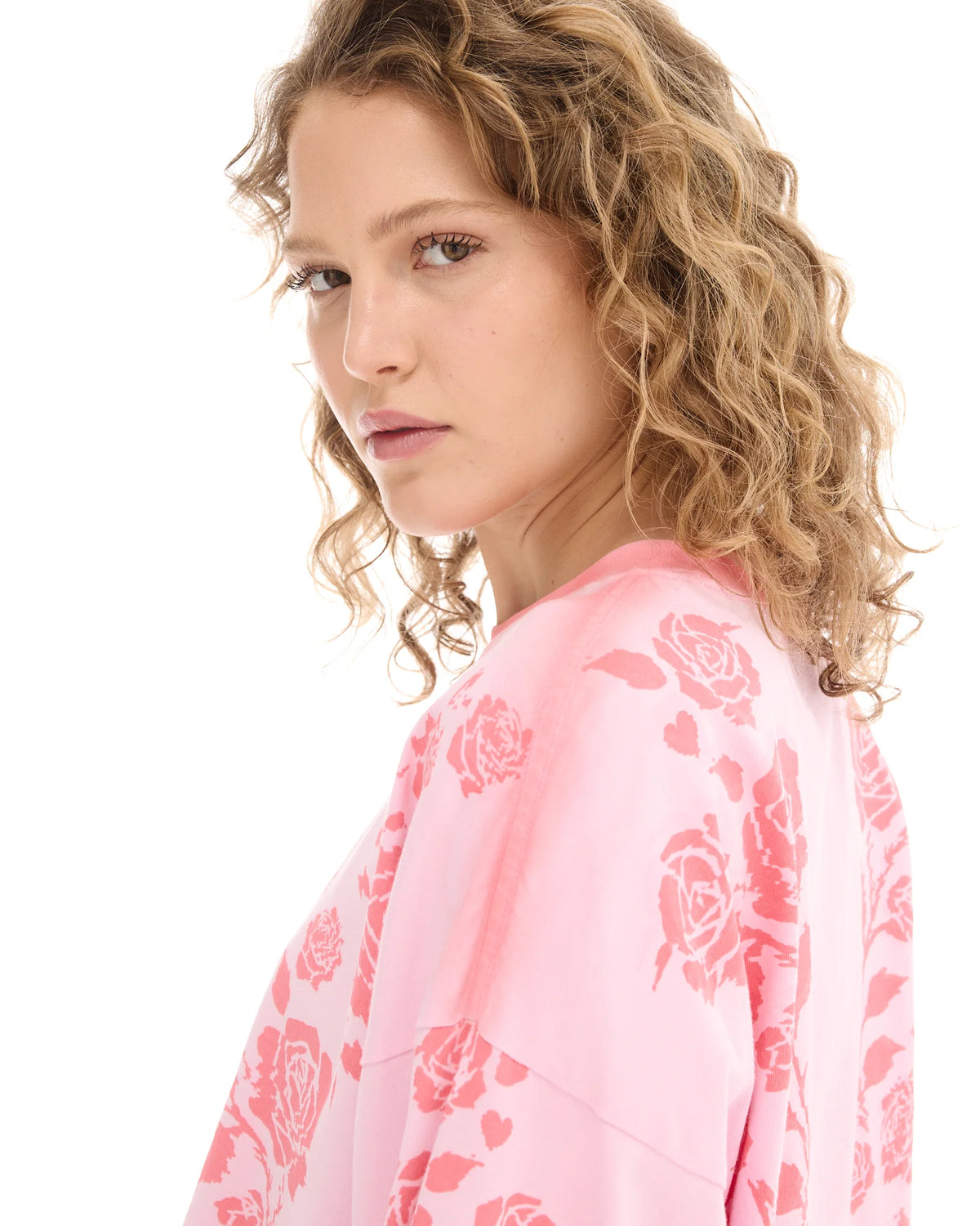 Distorted Rose Long Sleeve Tee