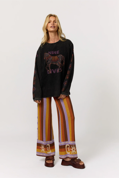 Mirage Long Sleeve Tee - Noir
